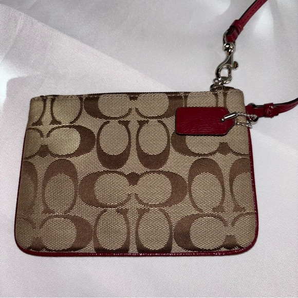 COACH F51775 Park Signature Jacquard Wallet Wristlet - Picture 4 of 8